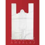 Yorulmaz Ambalaj Beyaz Atlet Poşet Mini Boy - Kalın & Dayanıklı Market- Manav Poşeti, Saplı, Taşıma Kapasiteli | 1 kg