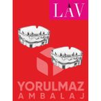Yorulmaz Ambalaj Lav KAR70 Cam Küllük 2’li Paket – Ev ve Kafe Için Ideal - 1