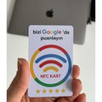 Yorum Kartı Nfc Google Benim Işletmem Yorum ve Puan Kartı Qr ve Pvc