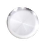 Yosemite 14/17/20/23/26 cm Yuvarlak Yemek Tabağı Sofra Takımı Et Tatlı Pizza Tabağı Meyve Tepsisi / Düğün Parti için Paslanmaz Çelik Tepsi 23 cm 1