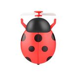 Yosemite Mini Kişisel Fan Uğur Kuşu Şekilli Masa Fanı LED Dolgu Işıklı Makyaj Aynası 500 mAh USB Şarj Edilebilir Küçük Fan Ev Ofis Seyahat için - Kırmızı
