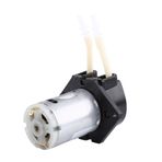 Yosoo 12V DC Peristaltik Pompa Hortumu Akvaryum Laboratuvarı Akvaryum Suyu için Pompa Kafası (Siyah)