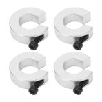 Yosoo Alüminyum Alaşımlı Şaft Bileziği 40mm OD 12mm Kalınlık 20mm Delik Çapı, SBR20 Için M4 Vidalı, Şaft Sabitleme Ve Konumlandırma Için Kullanılır Doğrusal Hareket Durdurma Ve Matkap