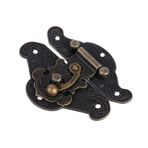 Yosoo Bronz Retro Vintage Kilit Çile Ped Göğüs Kilit Plakası Vintage Ahşap Kutu Için 5 Boyutlu, Dolap Kilidi çile Dolap çile Tabaklar (S 47 * 37mm)