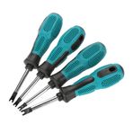 Yosoo Health Gear U çatal tornavida, U tipi manyetik uçlu tornavida, 4 parça U çatal tipi manyetik tornavida CRV İşlevli el aracı tornavida seti