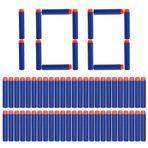 Yosoo® Nerf Elite Toy için 100 Dart Paketi, Aksesuar, Yumuşak Sünger, Eva Küre, Yuvarlak Başlı, 7,2 cm