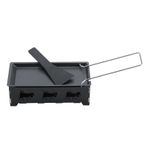 Yosoo Raclette Peyniri, Taşınabilir Yapışmaz Peynir Raclette Rotaster Pişirme Tepsisi Soba Seti Ev Mutfak Izgara Aracı