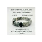 Yosunlu Akik Doğal Taş Roleks Bileklik
