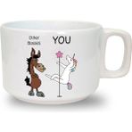 You Are Baskılı Seramik Beyaz Kahve Kupası - 1 Adet - 199 ml