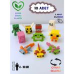 You Toys Minecraft 10LU Figür Seti Minik Oyuncak 10 Adet