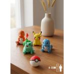 You Toys Pokemon 5li Set/ Pikachu+Charmander+Squirtle+Bulbasaur+Poke Topu Figür Oyuncak