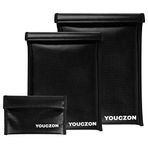 YOUCZON Faraday Çanta Yangın Suyuna Dayanıklı Blok Sinyalleri, 3 Paket Faraday Çanta Bilgisayar Korsanlığı, İzleme, NFC/WiFi/Bluetooth, Faraday Kafesi Uygun Dizüstü Bilgisayarlar, Telefonlar