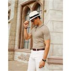 Youknitwear You Pastis Polo Yaka Triko T-Shirt - Vizon