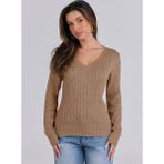 Youknitwear You Riviera Kadın Kazak - 0-Kahverengi - S