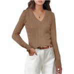 Youknitwear You Riviera Kadın Kazak - 0-Kahverengi - XL