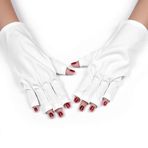 Youmaxe 1 çift UV koruma eldivenleri parmaksız Anti UV eldiven LED UV jel oje ile UV'den ellerinizi koruyun kurutma lambası manikür tırnak aracı