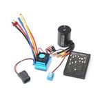 YOUMAXE 1/8 1/10 RC Araba RC Tekne Parçası için 80A Fırçasız ESC Programlama Kartı ile 3650 Fırçasız Motor 3100KV
