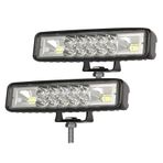 Youmaxe 2 Adet 6 İnç LED Bölme Işık Çubuğu 60 W LED Çalışma Işık Çubuğu Sürüş Sis Lambası Su Geçirmez Taşkın ve Spot Combo Işın Işıkları Kamyonlar için Off Road ATV UTV Römork