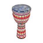 YOUMAXE Afrika El Davul 8 Inç Taşınabilir Djembe Davul Vurmalı Çalgı Çocuklar için Renkli Sanat Desenleri ile Işık Tef Erken Çocukluk Aydınlanma Müzik Aletleri Çocuklar İçin