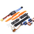 YOUMAXE Fırçasız Motor 2200KV 30A ESC 6035 Pervane 9G Mikro Servo RC Uçak Helikopter XT60 Fiş için 2 adet