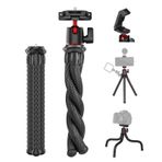 Youmaxe MT-11 Esnek Ahtapot Tr Standı 1/4 İnç Vida 2'si 1 Arada Platform Tasarımı 360 ° Ayarlama Ballhead Canlı Akış Çevrimiçi Video Kaydı için Akıllı Telefon DSLR SLR Kamera için 2kg / 4.4 Yük Kapasi