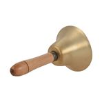 YOUMAXE Pç El Çan Yüksek Sesle Çağrı Bell Handbell Masa Zil Düğün Festivali Dekorasyon için Ahşap Saplı Gıda Hattı Alarmı Okul Otel Hizmeti