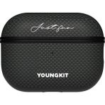 YoungKit Airpods Pro Kılıf Magsafe Uyumlu Aramid Fiber Youngkit 1500D Kevlar Extreme Wing Serisi Siyah