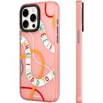 Youngkit İphone 12 Pro Max Uyumlu Kılıf Bethany Green Tasarımlı Youngkit Sweet Language Kapak Rose Gold