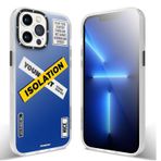 Youngkit iPhone 13 Pro Baskılı Desenli Holiday Serisi Kılıf Mavi