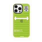 Youngkit iPhone 13 Pro Baskılı Desenli Luggage FireFly Serisi Kılıf Yeşil