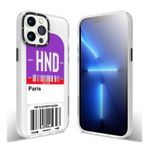 Youngkit iPhone 13 Pro Max Baskılı Desenli Any Time Trip Serisi Kılıf Mor