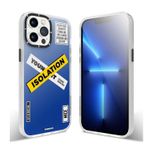 Youngkit iPhone 13 Pro Max Baskılı Desenli Holiday Serisi Kılıf Mavi