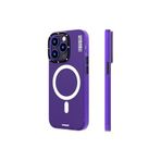 Youngkit iPhone 13 Pro Uyumlu Kılıf Magsafe ile Uyumlu Youngkit Colored Sand Serisi Kapak, Derin Mor