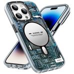YOUNGKIT IPhone 14 Pro Kılıf, Darbeye Dayanıklı Askeri Sınıf Koruma [Teknoloji Serisi] Yumuşak Tampon Yarı Saydam Mat Sert Arka Kapak iPhone 14 Pro için Manyetik Kılıf - Yeşil