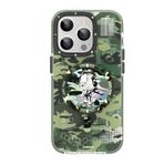 YoungKit iPhone 14 Pro Magsafe Kamuflaj Serisi Kılıf Yeşil
