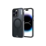 Youngkit iPhone 14 Pro Max Uyumlu Kılıf Magsafe ile Uyumlu Rock Sand Serisi Kapak, Siyah