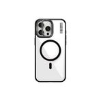 Youngkit iPhone 14 Pro Max Uyumlu Kılıf Magsafe ile Uyumlu Youngkit Crystal Grid Siyah