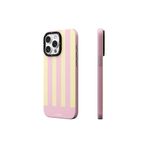 Youngkit iPhone 14 Pro Max Uyumlu Kılıf Magsafe ile Uyumlu Youngkit Striped Piano Keys Serisi Kapak Pembe