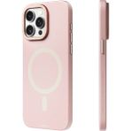 YoungKit iPhone 14 Pro Max Uyumlu Kılıf Velvet Magnet Serisi Kapak Pembe
