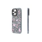 Youngkit İphone 14 Pro Uyumlu Kılıf Magsafe ile Uyumlu Kelebek Desenli Shadow Dance Serisi Pembe