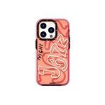 YoungKit iPhone 14 Pro Uyumlu Kılıf Şeffaf Renkli Yazı Temalı Tasarım Youngkit Jazz Serisi Kapak