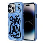 YoungKit iPhone 14 Pro Uyumlu Mutlu Mod Figürlü Happy Mood Serisi Kılıf Mavi