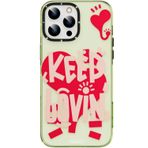 YoungKit iPhone 14 Pro Uyumlu Mutlu Mod Figürlü Happy Mood Serisi Kılıf Su Yeşili