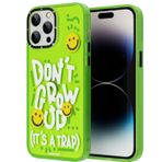 YoungKit iPhone 14 Pro Uyumlu Mutlu Mod Figürlü Happy Mood Serisi Kılıf Yeşil