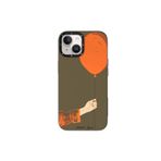 Youngkit iPhone 14 Uyumlu Kılıf Magsafe ile Uyumlu Youngkit Orange Serisi Flying Balloon Kapak Turuncu
