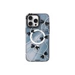 Youngkit iPhone 15 Pro Kılıf Magsafe ile Uyumlu Airbagli Çift Katmanlı Youngkit Star&Butterfly Serisi Gri