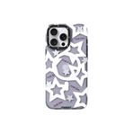 Youngkit iPhone 15 Pro Kılıf Magsafe ile Uyumlu Airbagli Çift Katmanlı Youngkit Star&Butterfly Serisi Mor