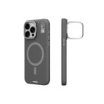 Youngkit iPhone 15 Pro Kılıf Magsafe ile Uyumlu Kamera Standlı Silikon Youngkit Bitty Cream Kapak Gri
