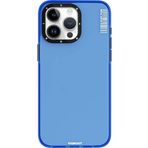 Youngkit İphone 15 Pro Kılıf Pürüzsüz Düz Arka Yüzey Youngkit Crystal Color Serisi Kapak Mavi
