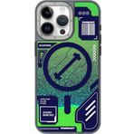 Youngkit İphone 15 Pro Max Uyumlu Kılıf Sıvı Akışkanlı Magsafe Özellikli Youngkit Galaxy Serisi Kapak Yeşil